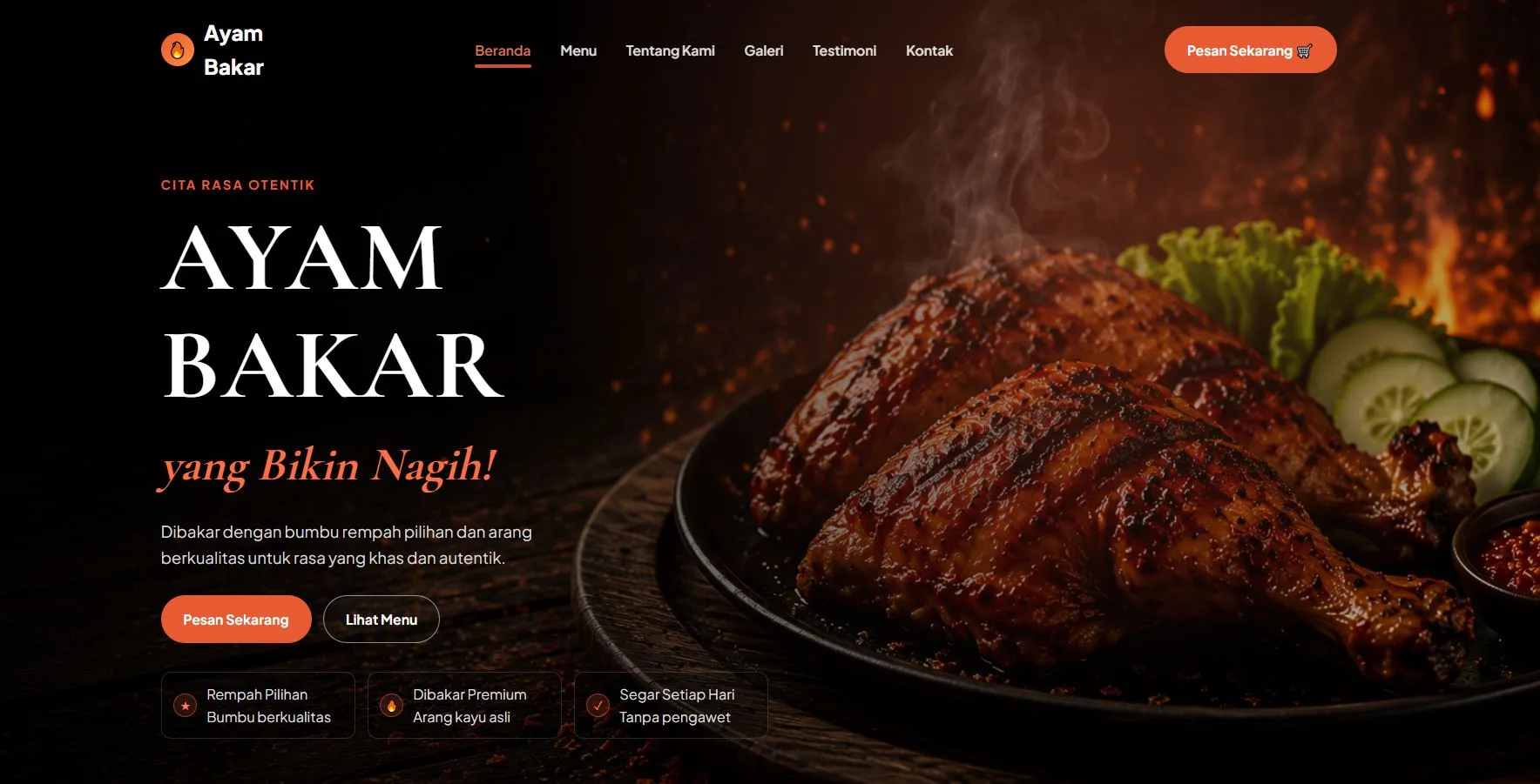 Ayam Bakar Mockup